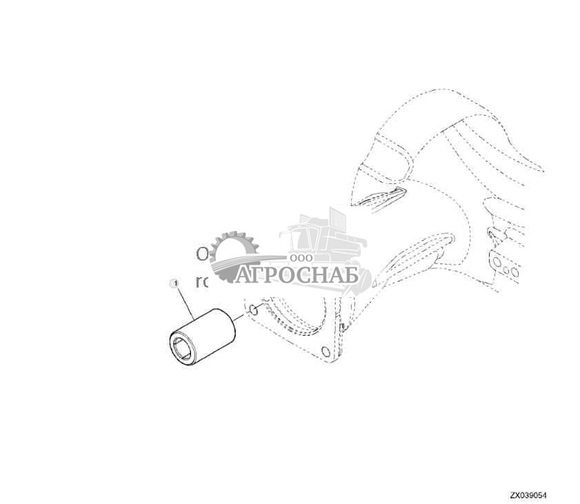 Втулка, кожух центрального моста, версия 2802 mm 4WD — DANA 